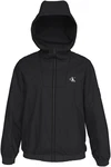 Calvin Klein Jeans Outdoorjacke UNPADDED HOODED HARRINGTON Schwarz/Dunkelgrau/Grau