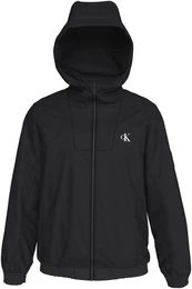 Outdoorjacke UNPADDED HOODED HARRINGTON mit Calvin Klein Logo-Badge