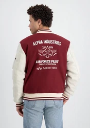 Alpha Industries Bomberjacke Varsity Air Force Jacket Dunkelrot/Bordeaux/Rot