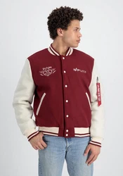 Alpha Industries Bomberjacke Varsity Air Force Jacket Dunkelrot/Bordeaux/Rot