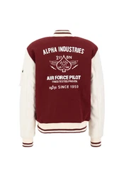 Alpha Industries Bomberjacke Varsity Air Force Jacket Dunkelrot/Bordeaux/Rot