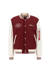 Alpha Industries Bomberjacke Varsity Air Force Jacket Dunkelrot/Bordeaux/Rot