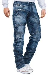Kosmo Lupo 5-Pocket-Jeans Herren Hose BA-KM001 BA-KM001