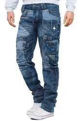 Kosmo Lupo 5-Pocket-Jeans Herren Hose BA-KM001 BA-KM001