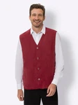 Sieh an! Jerseyweste Velours-Weste Dunkelrot/Rot/Bordeaux