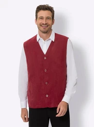 Sieh an! Jerseyweste Velours-Weste