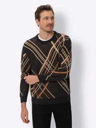 Sieh an! Strickpullover Rundhals-Pullover