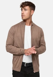 Indicode Strickjacke Lau Beige/Braun/Khaki