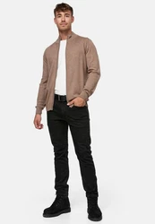 Indicode Strickjacke Lau Beige/Braun/Khaki