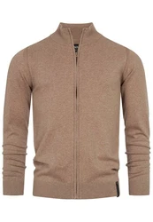 Indicode Strickjacke Lau Beige/Braun/Khaki