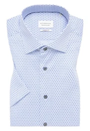 Blusenshirt Hemd 4163 C18K, mittelblau