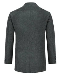 Allthemen Kurzmantel Wintermantel Slim Fit Dunkelgrau/Grau