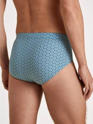 CALIDA Slip Focus Trend Herren Blau/Hellblau/Dunkelblau