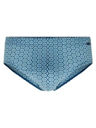 CALIDA Slip Focus Trend Herren Blau/Hellblau/Dunkelblau
