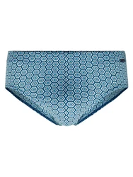 CALIDA Slip Focus Trend Herren Blau/Hellblau/Dunkelblau