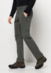 Jack Wolfskin Softshellhose ACTIVATE XT PANTS Khaki/Dunkelgrün/Hellgrau/Grün/Dunkelgrau
