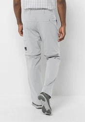 Jack Wolfskin Trekkinghose WANDERTHIRST ZIP PANTS Hellgrau/Grau