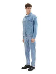 Jeansjacke mit Knopfleiste