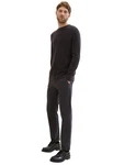 TOM TAILOR Chinohose Schwarz/Dunkelgrau