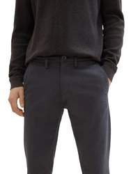 TOM TAILOR Chinohose Schwarz/Dunkelgrau