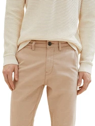 TOM TAILOR Chinohose Khaki/Beige/Weiß/Creme