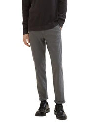TOM TAILOR Chinohose Dunkelgrau/Grau/Hellgrau