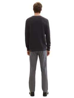 TOM TAILOR Chinohose Dunkelgrau/Grau/Hellgrau