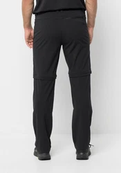 Jack Wolfskin Trekkinghose GLASTAL ZIP OFF PANTS Schwarz/Dunkelgrau/Grau/Beige/Dunkelblau