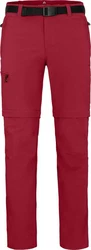 Bergson Outdoorhose BAKER ZIPP-Off Herren Wanderhose Dunkelrot/Rot/Bordeaux