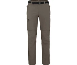 Bergson Outdoorhose BAKER ZIPP-Off Herren Wanderhose braun/grün