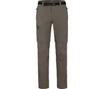 Bergson Outdoorhose BAKER ZIPP-Off Herren Wanderhose braun/grün