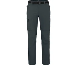Bergson Outdoorhose BAKER ZIPP-Off Herren Wanderhose dunkel grau