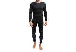 celodoro Thermohose Herren Ski- & Thermo Funktionsunterwäsche Set Schwarz/Dunkelblau/Orange/Blau/Lila