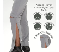 Kaymountain Trekkinghose Herren T-Zip Off Outdoor Hose abnehmbare Beine Arizona CL 48