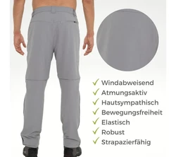 Kaymountain Trekkinghose Herren T-Zip Off Outdoor Hose abnehmbare Beine Arizona CL 48