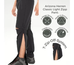 Kaymountain Trekkinghose Herren T-Zip Off Outdoor Hose abnehmbare Beine Arizona CL Schwarz