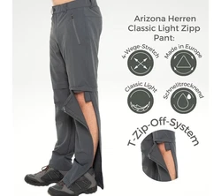 Kaymountain Trekkinghose Herren T-Zip Off Outdoor Hose abnehmbare Beine Arizona CL Graphit (50)