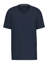 CALIDA Remix Basic V-Neck T-Shirt Dunkelblau/Blau