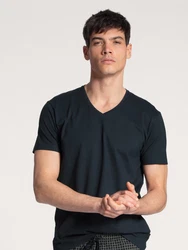 CALIDA Remix Basic V-Neck T-Shirt Dunkelblau/Blau