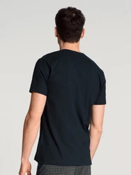 CALIDA Remix Basic V-Neck T-Shirt Dunkelblau/Blau