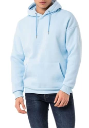 RedBridge Kapuzensweatshirt Herren Kapuzenpullover Basic Hoodie Premium Hellblau