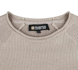 Riverso Sweatshirt Herren Rundhals Pullover RIVElias Regular Fit Basic Longsleeve Shirt 