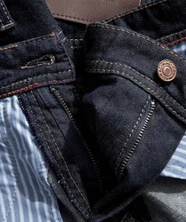 MAC 5-Pocket Jeans ARNE Dunkelblau/Blau/Lila