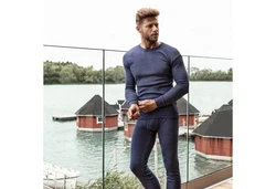 celodoro Funktionshose 2er Pack Ski-Thermo Unterhose Dunkelgrau/Grau/Hellgrau/Schwarz