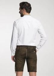 Spieth & Wensky Trachtenhemd Dustin Weiß/Creme/Bordeaux/Dunkelrot