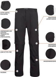 Killtec Trekkinghose Funktionshose KOS 13 MN PNTS dunkelanthra