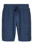 CALIDA Pyjamashorts RMX Lounge Holiday Herren Blau/Dunkelblau/Lila