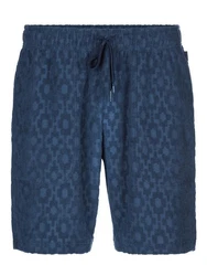 CALIDA Pyjamashorts RMX Lounge Holiday Herren Blau/Dunkelblau/Lila
