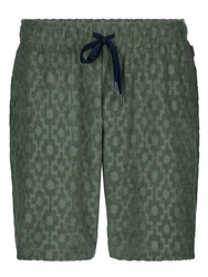 CALIDA Pyjamashorts RMX Lounge Holiday Herren Dunkelgrün/Grün