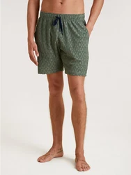 CALIDA Pyjamashorts RMX Lounge Holiday Herren Dunkelgrün/Grün